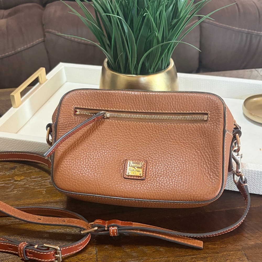 Dooney & Bourke Brown Leather Crossbody Bag